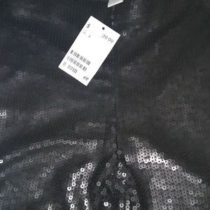 Black sequence pants